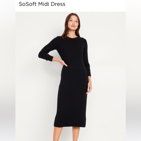 Old Navy Dresses & Skirts - Old Navy SoSoft midi sweater dress. Brand new with tags.